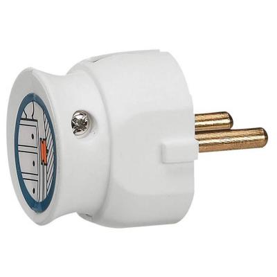  FICHE 2P 16A EXTRA PLAT BLANC 