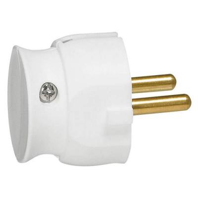  FICHE 2P 16A EXTRA PLAT BLANC 