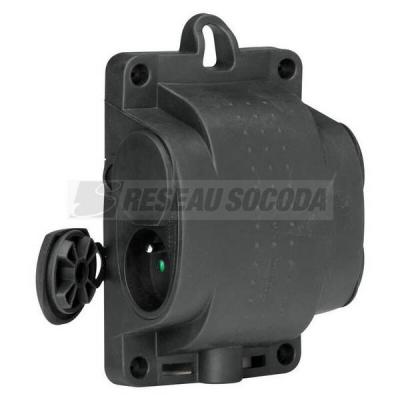  BLOC 4X2P+T 10/16A CAOUTCHOUC 