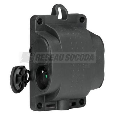  BLOC 4X2P+T 10/16A CAOUTCHOUC 