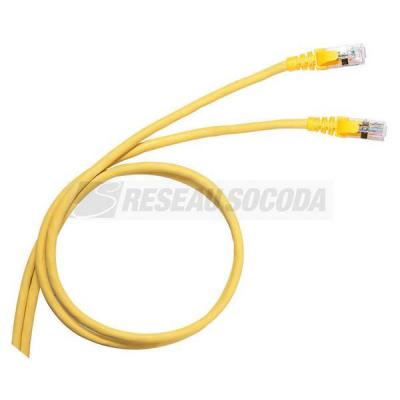  CORDON C6A S/FTP PVC JAUNE 1M 