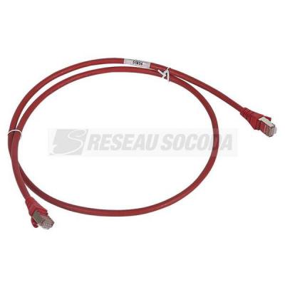  CORDON C6 F/UTP LSZH ROUGE 3M 