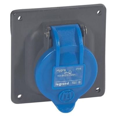  SOC EU 16A 2P+T 230V PLAS IP44 