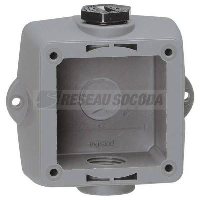  BOITIER FIX.SOCLE 2P+T 16A 