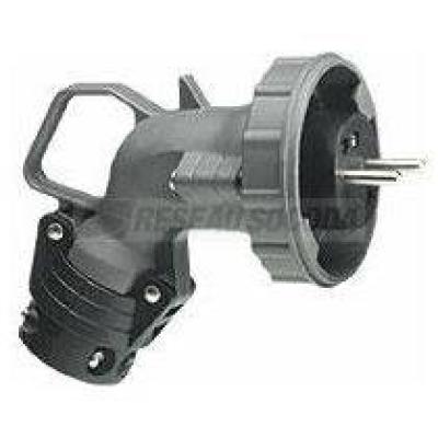  FICHE COUDEE 2P+T 16A 230V 