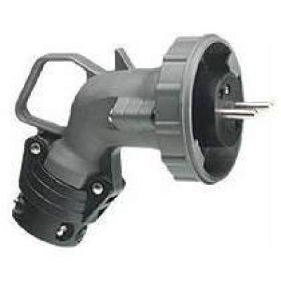  FICHE COUDEE 2P+T 16A 230V 
