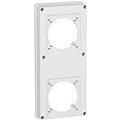 PLASTRON 2 TROUS CEI 16/32A 