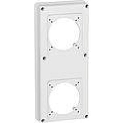  PLASTRON 2 TROUS CEI 16/32A 