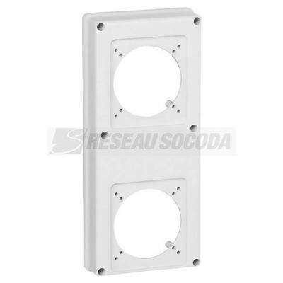  PLASTRON 2 TROUS CEI 16/32A 