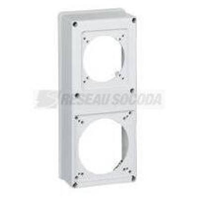  PLASTRON 2 TROUS CEI 16/32+63A 