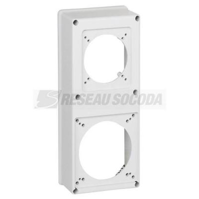  PLASTRON 2 TROUS CEI 16/32+63A 