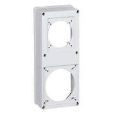  PLASTRON 2 TROUS CEI 16/32+63A 