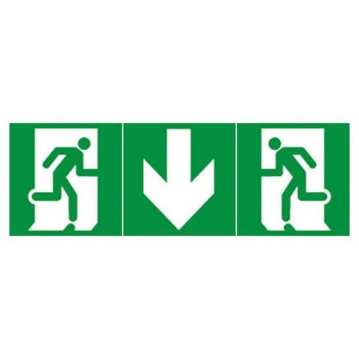  ETIQ EVAC UNIV FLECHE DROITE 