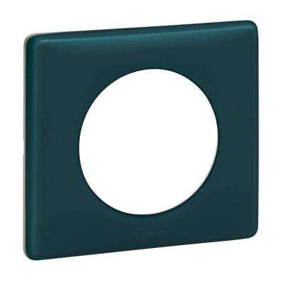  PLAQUE 1 POSTE BLEU-VERT     ! 