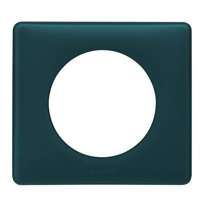  PLAQUE 1 POSTE BLEU-VERT     ! 