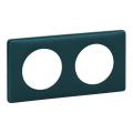  PLAQUE 2 POSTES BLEU-VERT    ! 