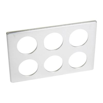  PLAQUE 2X3 POSTE ALUMINIUM   ! 