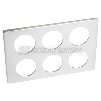  PLAQUE 2X3 POSTE ALUMINIUM   ! 