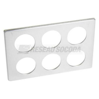  PLAQUE 2X3 POSTE ALUMINIUM   ! 
