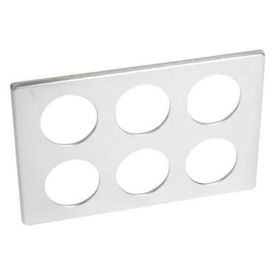  PLAQUE 2X3 POSTE ALUMINIUM   ! 