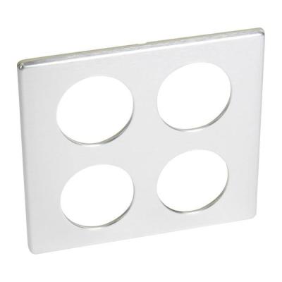  PLAQUE 2X2 POSTE ALUMINIUM   ! 