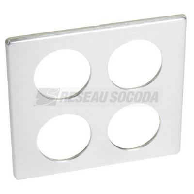  PLAQUE 2X2 POSTE ALUMINIUM   ! 
