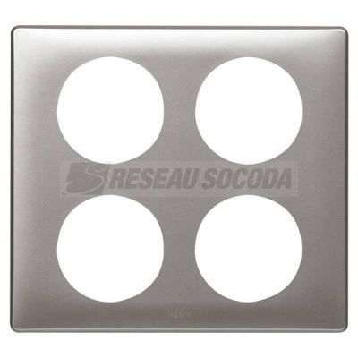  PLAQUE 2X2 TITANE            ! 