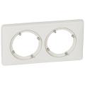  PLAQUE IP44 / 2 POSTES - BLAN! 