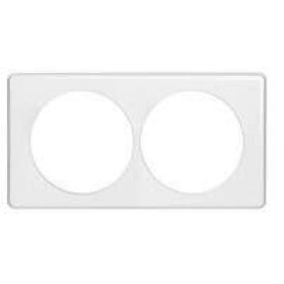  PLAQUE IP44 / 2 POSTES - BLAN! 