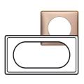  PLAQUE 2P ETENDUE COPPER     ! 