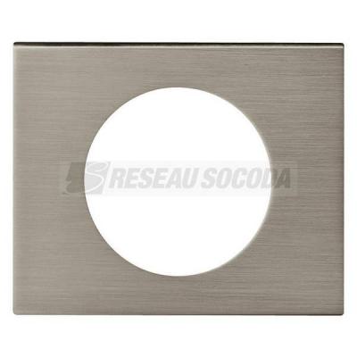  PLAQUE 1P INOX BROSSE        ! 