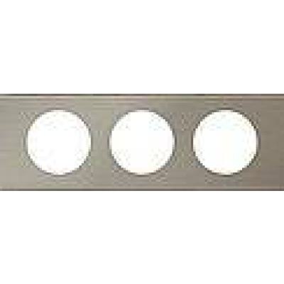 PLAQUE 2P INOX BROSSE        ! 