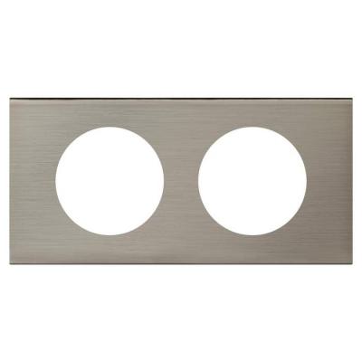 PLAQUE 2P INOX BROSSE        ! 