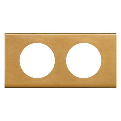  PLAQUE 2P BRONZE DORE        ! 