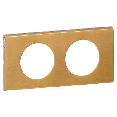  PLAQUE 2P BRONZE DORE        ! 