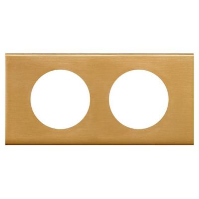  PLAQUE 2P BRONZE DORE        ! 