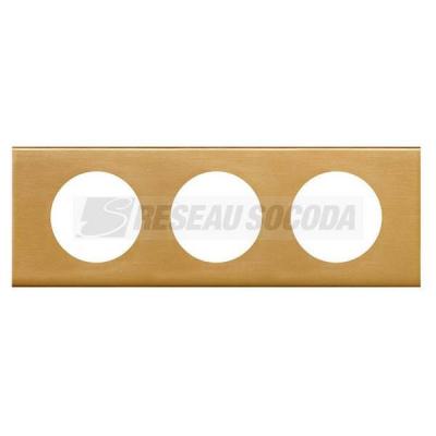  PLAQUE 3P BRONZE DORE        ! 