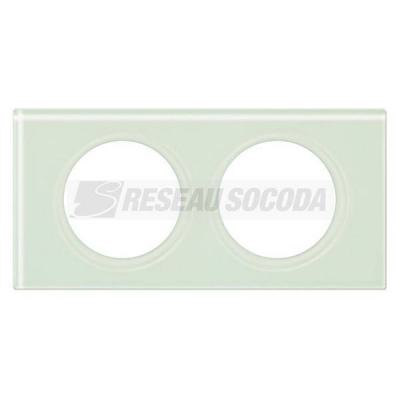  PLAQUE 2P VERRE KAOLIN       ! 