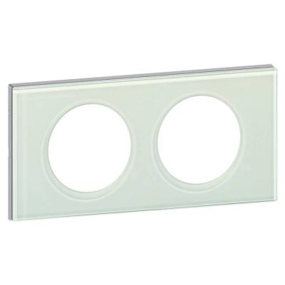  PLAQUE 2P VERRE KAOLIN       ! 
