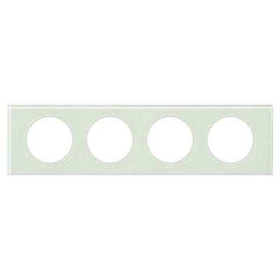  PLAQUE 4P VERRE KAOLIN       ! 
