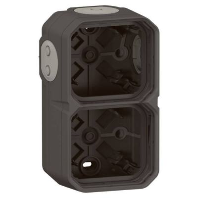  BOITIER 2P H/V ANTHRACITE 