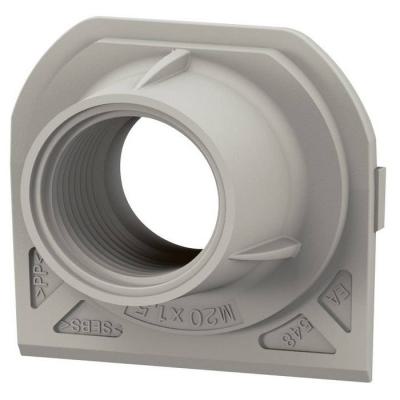  EMBOUT 1 ENTREE ISO 20 GRIS 