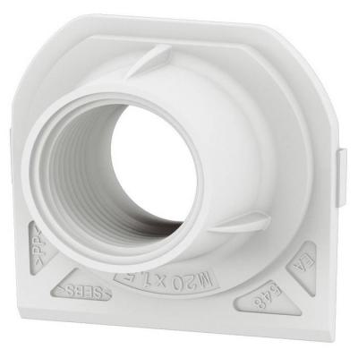  EMBOUT 1 ENTREE ISO 20 BLANC 