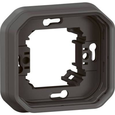 SUPPORT ENCASTRE 1 POSTE GRIS 