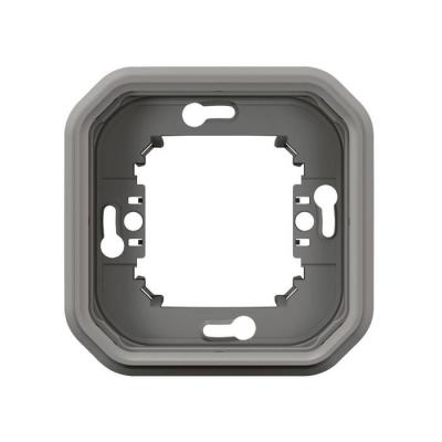  SUPPORT ENCASTRE 1 POSTE GRIS 