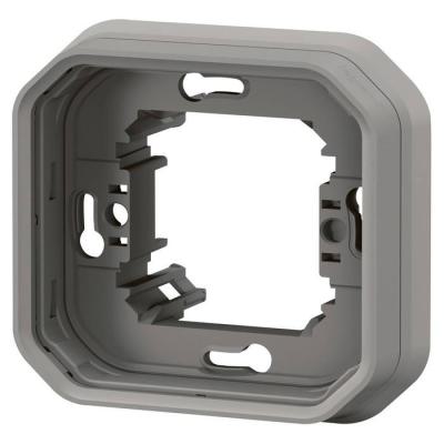  SUPPORT ENCASTRE 1 POSTE GRIS 