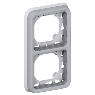 PLAQUE + SUPPORT 2PV GRIS    ! 