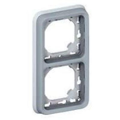  PLAQUE + SUPPORT 2PV GRIS    ! 