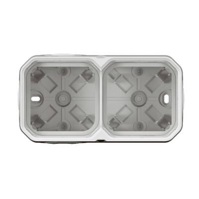  BOITIER 2P H/V BLANC 