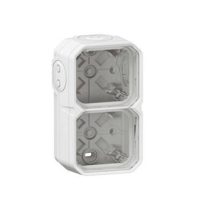  BOITIER 2P H/V BLANC 